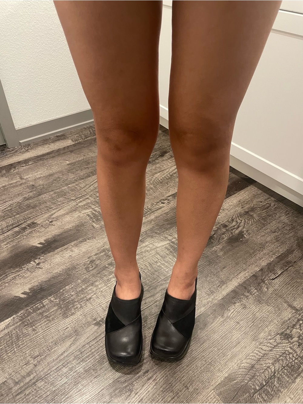 Steve Madden - Black Patchwork Mules